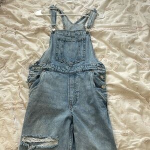 Denim overalls